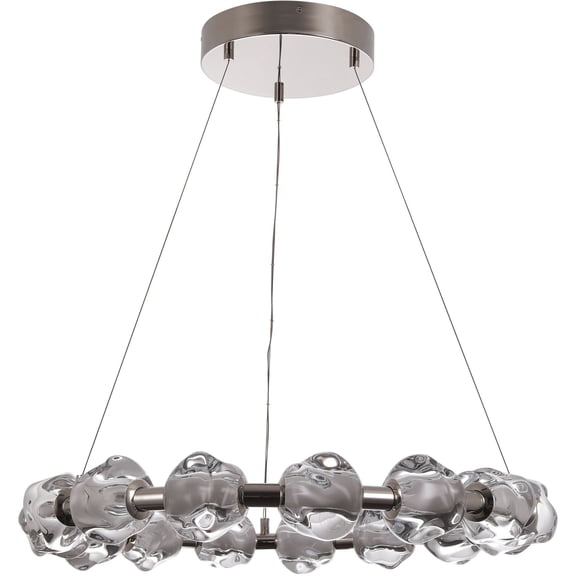 59415-PLN-LED Craftmade Lighting Jackie - 15 LED Chandelier-4.13 Inch Tall and 30.38 Inch Wide-Polished Nickel Finish