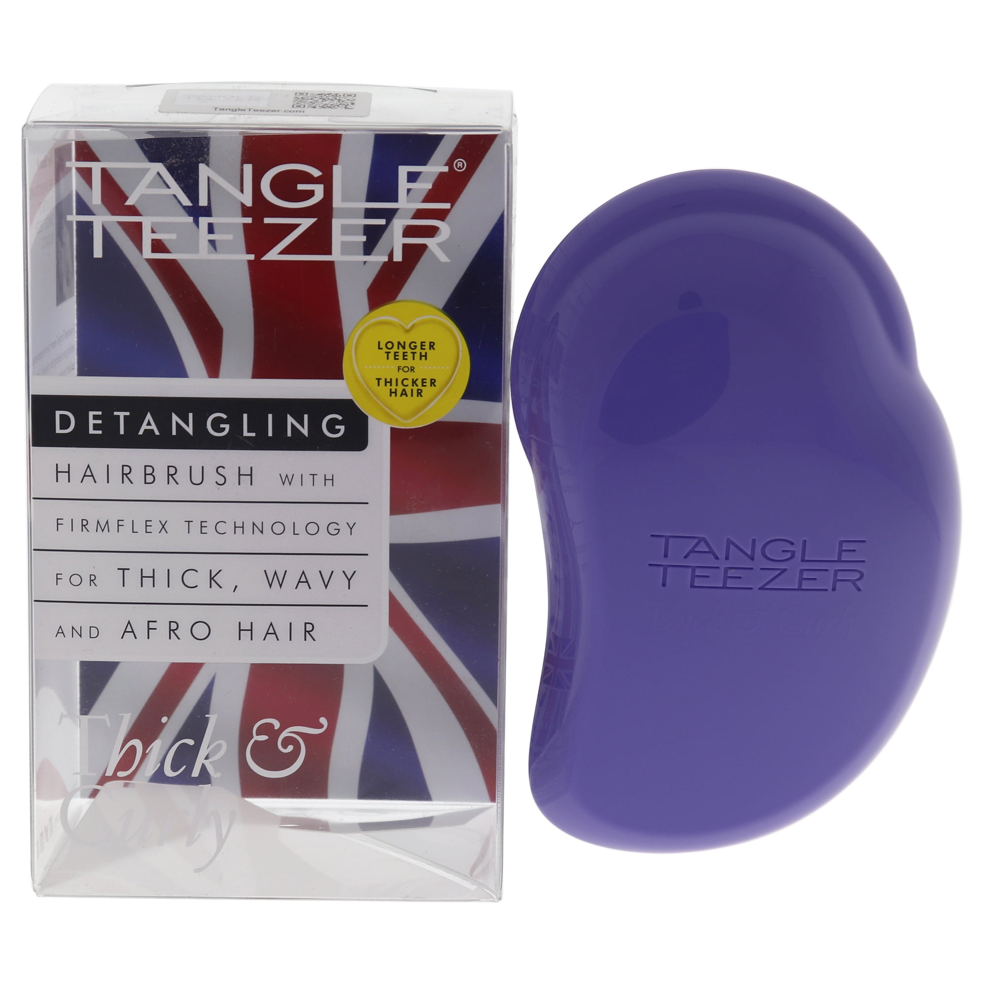 Thick And Curly Detangling Hairbrush Lilac Fondant By Tangle