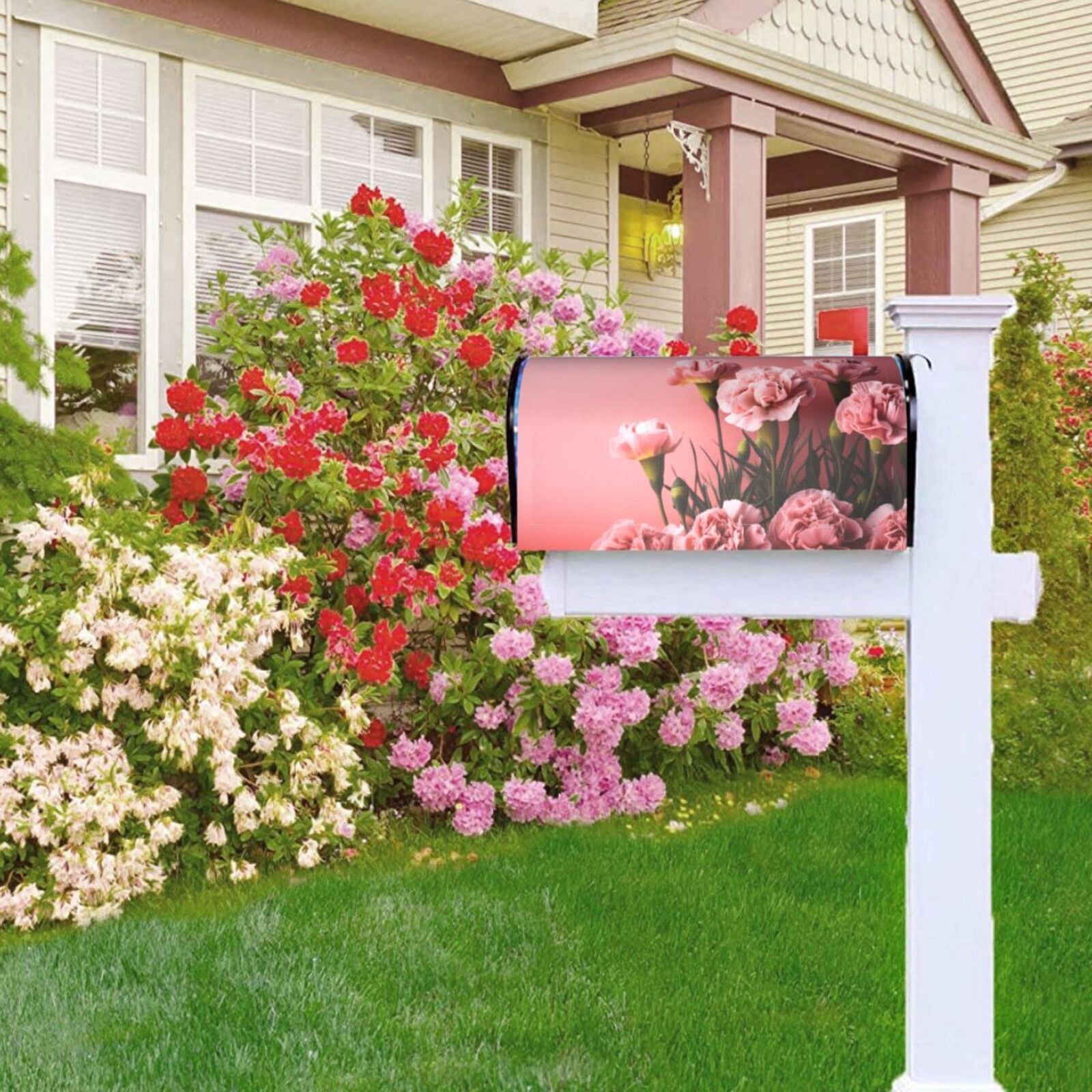 Kdxio Magnetic Mailbox Cover 25.5x21 in Mailbox Cover Outdoor Decoration Holiday Mailbox Covers for Home Garden Yard-25.5x21 in