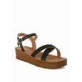 thumbnail image 5 of London Rag Sephone Woven Square Toe Womens Wedges, 5 of 9