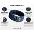 thumbnail image 5 of Gymreapers Quick Locking Weightlifting Belt for Bodybuilding, Powerlifting, Cross Training - 4 Inch Neoprene with Metal Buckle - Adjustable Olympic Lifting Back Support (Navy, X-Large), 5 of 5