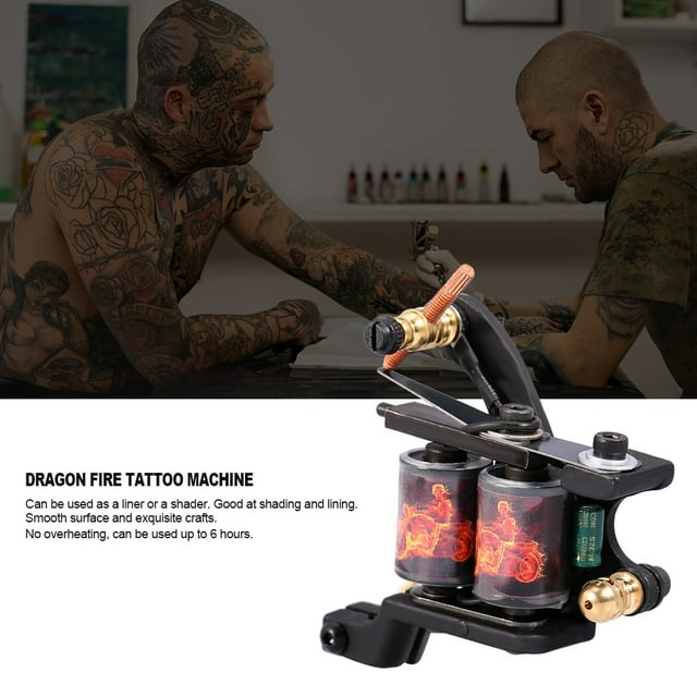Tattoo Machine,Professional 10 Warp Coil Liner Shader Tattoo Machine Tattoo Gun Professionally Tested