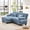 Blue, variant on Alvantor 94" Modular Sectional Sofa with Convertible Ottomans, Chenille L-Shaped Cloud Sofa 2 Seat Oversized Couch for Living Room Blue