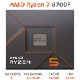 thumbnail image 2 of Procesador AMD RYZEN 7 8700F 4.1 GHz Octa Core AM5 100-100001590BOX gris, 2 of 6