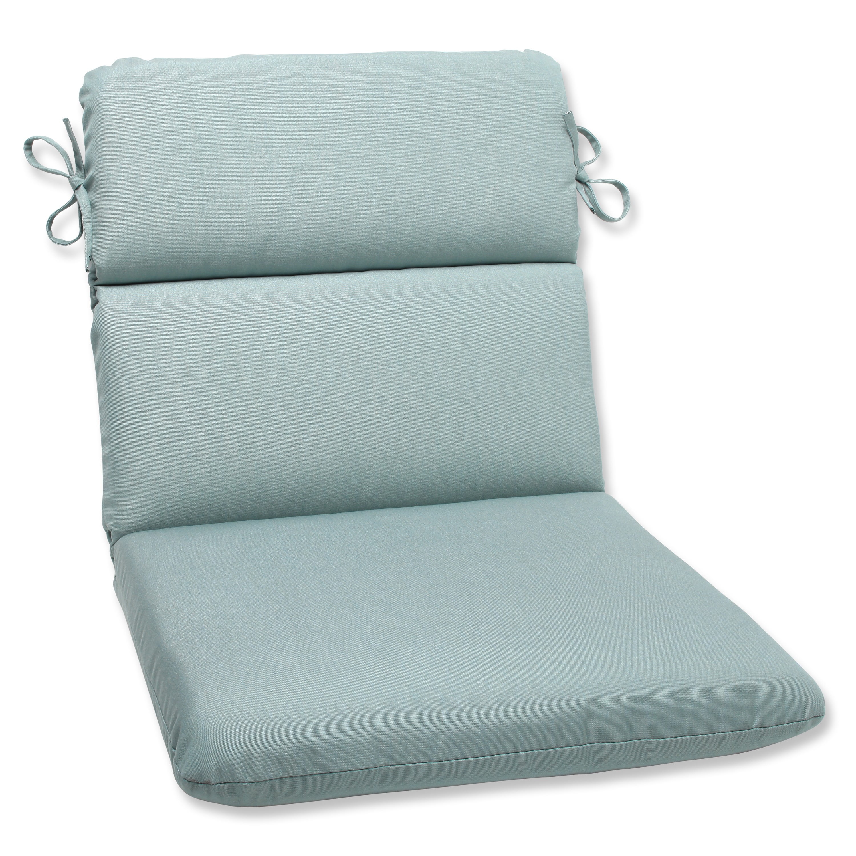 40.5" Sunbrella Cool Aqua Blue Outdoor Patio Chair Cushion