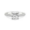 thumbnail image 3 of 3 Carat IGI Certified Radiant Shape Lab Grown Diamond Engagement Ring | 14K White Gold | Atria Secret Double Halo Lab Diamond Ring | FG-VS1-VS2 Quality Friendly Diamonds, 3 of 5