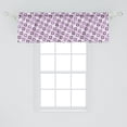 thumbnail image 2 of Ambesonne Pinwheel Window Valance, Swirling Floral Style, 54" X 18", Dark Purple Violet, 2 of 3