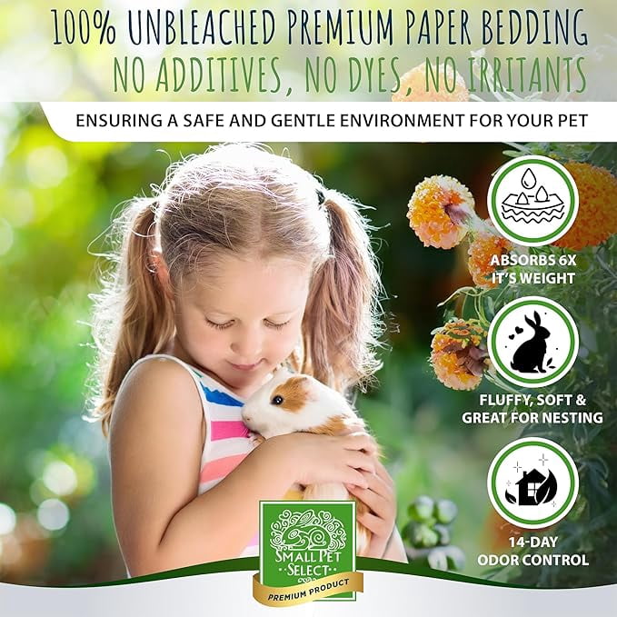 Small Pet Select - Natural Paper Bedding with Real Marigold Buds, 56L