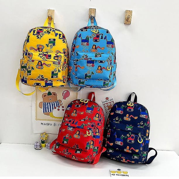 Mochila preescolar Mochilas escolares para niños Niñas Mochilas escolares para niños pequeños de jardín de infantes rojo
