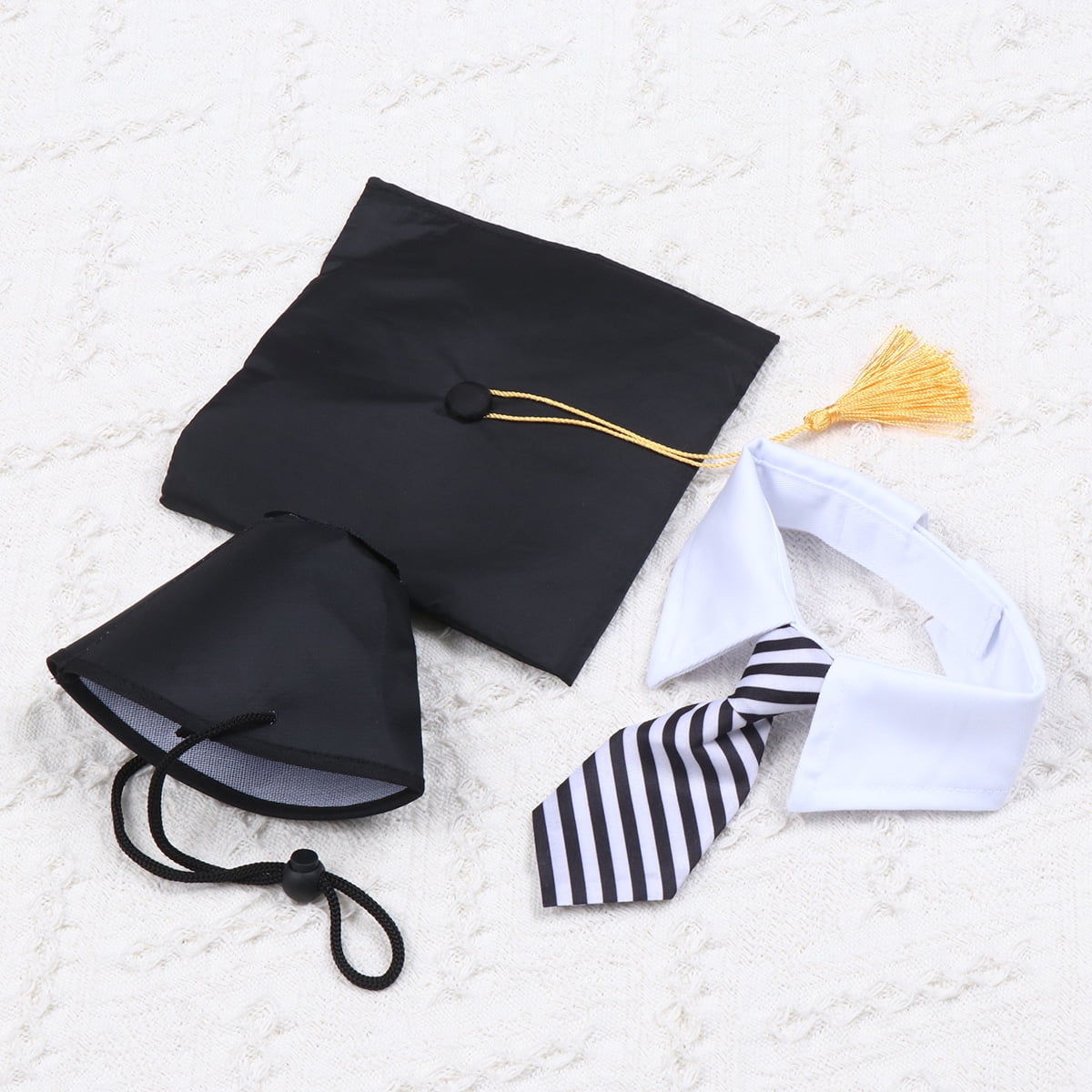 CATIEBYE Graduation Hat Set Soft Comfortable Pet Cap for Photo Sessions and Special Occasions