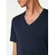 thumbnail image 4 of Camiseta A|X Armani Exchange básica Pima con cuello en V para hombre, azul marino, 4 of 4