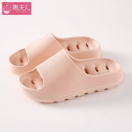 

Summer Slippers Female The Bathroom Shower Is Leaking Antiskid Indoor Household Thick Bottom Hole Hole Quick-drying Men Slippers