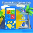thumbnail image 3 of MP3 Player for Kids,32GB Kids MP3 Player with Bluetooth,Speaker,Flashlight,Games,Voice Recorder and Headphone,Kids Music Player with Cartoon Bear Paw Button Expandable128GB (New Version), 3 of 6