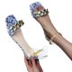thumbnail image 4 of Amzcrzy Zapatos de mujer,Zapatos de mujer,Zapatillas de mujer, Sandalias planas de mujer, sandalias de playa para mujer, zapatillas casuales antideslizantes de verano Sandalias Mujer Zapatillas De Ca, 4 of 4