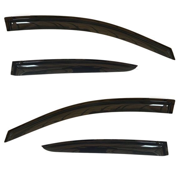 KT 94535 Window Wind Deflectors Vent Shades 4Pcs, Window Visors Rain Guards, Acrylic, Smoke