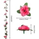 thumbnail image 5 of Nvzi Paquete de 8 guirnaldas de flores de 65 pies, decoraciones de flores artificiales de plástico para decoración de bodas, color rosa, 5 of 5