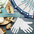 3 Pairs (6 Gloves) White 100 Cotton Moisturizing Gloves for Dry Hand, Eczema Sleeping