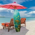thumbnail image 5 of Outdoor Decorative Surfboard Wall Art - Sea Turtle Decor Ocean-Themed, Beach House Sign, Weather Resistant PVC 4 Foot, 5 of 9