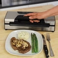 thumbnail image 4 of Nesco Professional Vacuum Sealer Machine, Powerful Multi-Mode Food Sealer With Accessory Port for Jars/Canisters, Built-In Roll Storage, Includes (2) 10 ft Rolls & (10) Pre-Cut Bags, For Pantry Storage & Meal Prep, 4 of 7