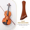 thumbnail image 3 of OULII Violin Chin Rest Violin Parts Better Tone Control Coffee 1Pack, 3 of 7