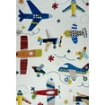 thumbnail image 2 of Tapis d'intérieur doux pour enfants, avion, Rug Branch, 2 of 8