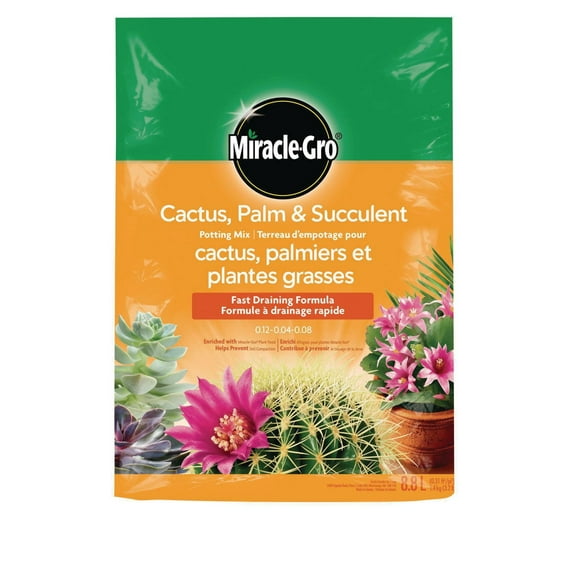 Miracle-Gro Cactus, Palm and Succulent Potting Mix 8.8L, MG Cactus Potting Mix 8.8L