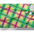 thumbnail image 2 of Soimoi Silk Fabric Check Check Print Fabric by Yard 42 Inch Wide, 2 of 3