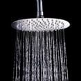 thumbnail image 3 of 2 cabezales de ducha de acero inoxidable 304 para ahorro de agua y cabezal de ducha de alta presión para baño, plateado, 20 cm, TUNC Sencillez, 3 of 3