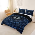 thumbnail image 3 of Erosebridal Dragon Eye Duvet Cover Set, Black Blue Bedding Full, Black Reversible, 1 Duvet Cover and 2 Pillowcases (No Comforter), 3 of 5
