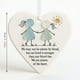 thumbnail image 3 of Adorno de la amistad de vidrio marino en forma de corazón hecho a mano | Recuerdo de la amistad para hermana y mejor amiga | Decoración colgante para árbol de Navidad, 3 of 5