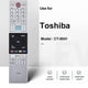 thumbnail image 3 of CT-8541 For TOSHIBA Smart Television Plastic Remote Control TV Replacement Remote, 3 of 4