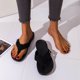thumbnail image 4 of Chanclas de playa con hebilla de cinturón transpirable de fondo plano para vacaciones de ocio para mujer Wmkox8yii  ytu3585, 4 of 8