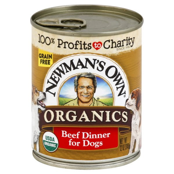 Newman's Own Organic Beef Dinner Wet Dog Food Case of 12, 12 oz