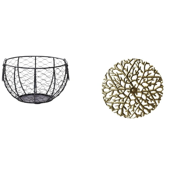 Cesta de huevos,Cesta multiusos para huevos,cesta tejida de alambre de hierro,Cesta de almacenamiento de alambre para huevos Cesta de almacenamiento portátil,Escultura para colgar en la