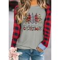 thumbnail image 4 of Anbech Women's Christmas Graphic Tee, Long Sleeve Snowflake Merry Christmas Shirt, 4 of 6