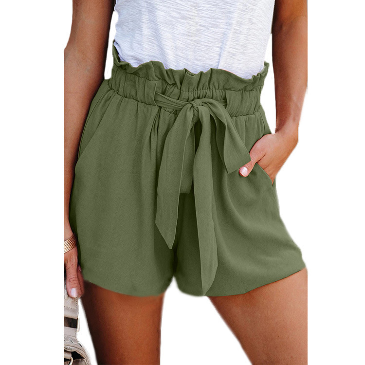 High waisted tie shorts Clearance