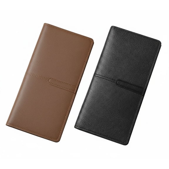 2 Pcs Wallets for Women Ultra Slim Thin Leather RFID Blocking Credit Card Holder Bifold Long Ladies Wallet Billfold Clutch