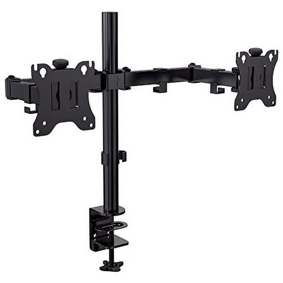 JuiceUp FIXED-MOUNT-43-90 Dual Monitor Stand Wall Mount with Adjustable Full Motion