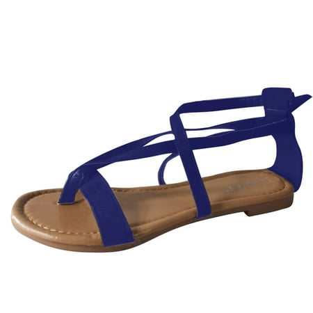 

Women s Flatform Strappy Roman Sandals Clip Toe Fashion Vintage Flip Flops for Women Summer Casual Slippers
