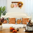 Fall Pillow Covers 20 x 20 inch Set of 4, Hello Pumpkin Maple Leaves