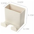 thumbnail image 5 of Soporte multifuncional para teléfono para oficina en casa, caja de almacenamiento autoadhesiva, diseño que ahorra espacio con soporte de carga compatible, fácil instalación para beige 3 piezas, 5 of 5