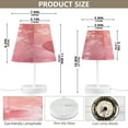 thumbnail image 2 of Table Lamp Small 5.9x10.8 Inches Table Lamps Night Light Tools & Home Improvement Bedroom Lamp Guest Room Lamp Study Lamp Office Lamp Valentine's Day Pink Hearts, 2 of 7