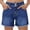 Dark Blue, variant on Summer Denim Hot Shorts Women High Waist Loose Comfy Pants Summer Casual Fashion Daily Jeans with Pockets
