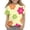 Yellow, variant on Grblisyd Girls T Shirts Kids Cute Cartoon Print Summer Tops Short Sleeve Crewneck Tees 3-12 Years