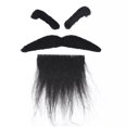 thumbnail image 2 of Barbe, Moustache de Fête Accessoire Design Auto-Adhésif Réutilisable Durable Facile à Utiliser pour les Rassemblements d'Amis Vert,Violet, 2 of 7