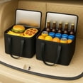 thumbnail image 3 of 2Pk Trunk Organizer for Car Insulated Reusable Grocery Bags, Collapsible Cooler Bag for Groceries, Heavy Duty Large Insulated Bag (Large, Charcoal Black), 3 of 7