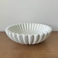 thumbnail image 5 of Resin Decorative Fruit Bowl - Antique Scallop Design, Fluted Ruffle Bowl for Home Decor & Housewarming Gifts, 5 of 6