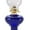 Cobalt Blue, variant on Light Of Mine Princess Feather Oil Lamp Ornate Decorative Antique Pedestal Style Glass Oil Hurricane Lamp Clear with 3/4" Wick roll (Cobalt Blue)