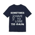 thumbnail image 3 of Amputee Shirt, Sometimes you have to lose to gain, Crew Neck T-Shirt, 3 of 4