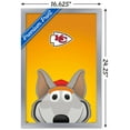 thumbnail image 3 of NFL Kansas City Chiefs - Mascot K. C. Wolf 20 Wall Poster, 14.725" x 22.375", Framed, 3 of 3